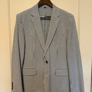 J. Crew Ludlow Seersucker Suit - Men s 40S (NWT) / 32x32 (*see measurements!*)